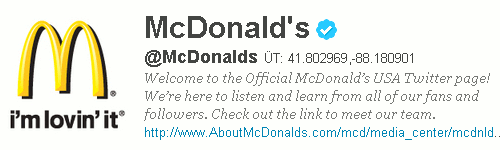 McDonald's Has a Meet the Tweeps Page 